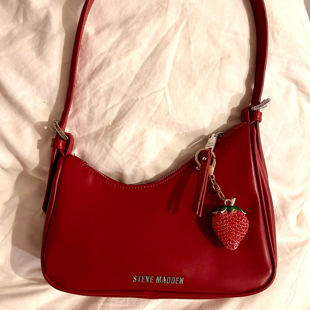 Steve Madden Cherry Red Shoulder Bag
